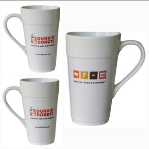 Brand New 3 Dunkin Donuts Classic Mugs.  16 oz.